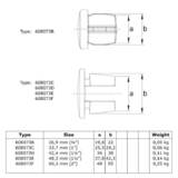 Abschlusskappe Metall - 48,3 mm