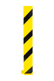 Regalschutz Anfahrschutz L-Profil 160x160x6 mm. Hoch 1200 mm. Gelb-Schwarz