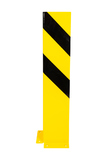 Regalschutz Anfahrschutz L-Profil 160x160x6 mm. Hoch 800 mm. Gelb-Schwarz