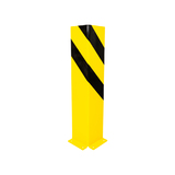 Regalschutz Anfahrschutz L-Profil 160x160x6 mm. Hoch 800 mm. Gelb-Schwarz