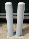 Rammschutz-Poller 219x4,5x1250 mm. auf Betonboden galvanisiert
