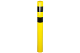 Rammschutz-Poller 219x4,5x2500 mm. Erdbahn gelb schwarz