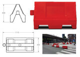 Kunststoffbarrieren l = 1000 mm, h = 550 mm, rot