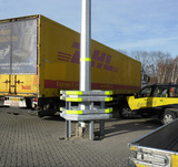 Säulenschutz aus Leitplanke B 2-hoch