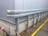 Beschermingsrail Type B 1-hoog 1050mm op voetplaat