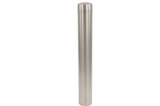 Rammschutzpoller aus Edelstahl 219x3x1700 mm. Erdreich kw.316 geschliffen
