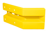 Endstücke B-Profil Gelb m.L. 490mm. Lang - Stützpfosten Hinterseite