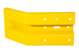 Endstücke B-Profil Gelb m.L. 490mm. Lang - Stützpfosten Hinterseite