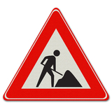 Verkehrszeichen J16 - Warnung 