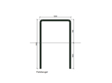 Fahrradbügel ø 60,3x2,9 -1900x1200x1900 - Erdreich in RAL-Farbe