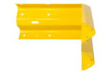 Eckwinkel außen 90° Gelb - A-Profil für Leitplanken w.l. 465 mm. 