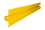 Leitplanke type B - lange 4300mm. Gelb RAL1023 - 1-seitig (Vorderseite)