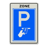 Verkehrszeichen BW112-ZB Bezahlte Parkzone