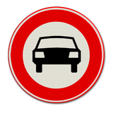 Verkehrszeichen C6 Für Fahrzeuge geschlossen