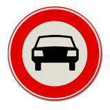 Verkehrszeichen C6 Für Fahrzeuge geschlossen