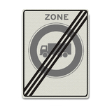 Verkehrszeichen C12-ZE Endzone für LKW verboten