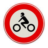 Verkehrszeichen C11 für Motorräder verboten