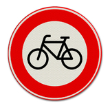 Verkehrszeichen C14 Geschlossen für Fahrräder und für behinderte Fahrzeuge ohne Motor