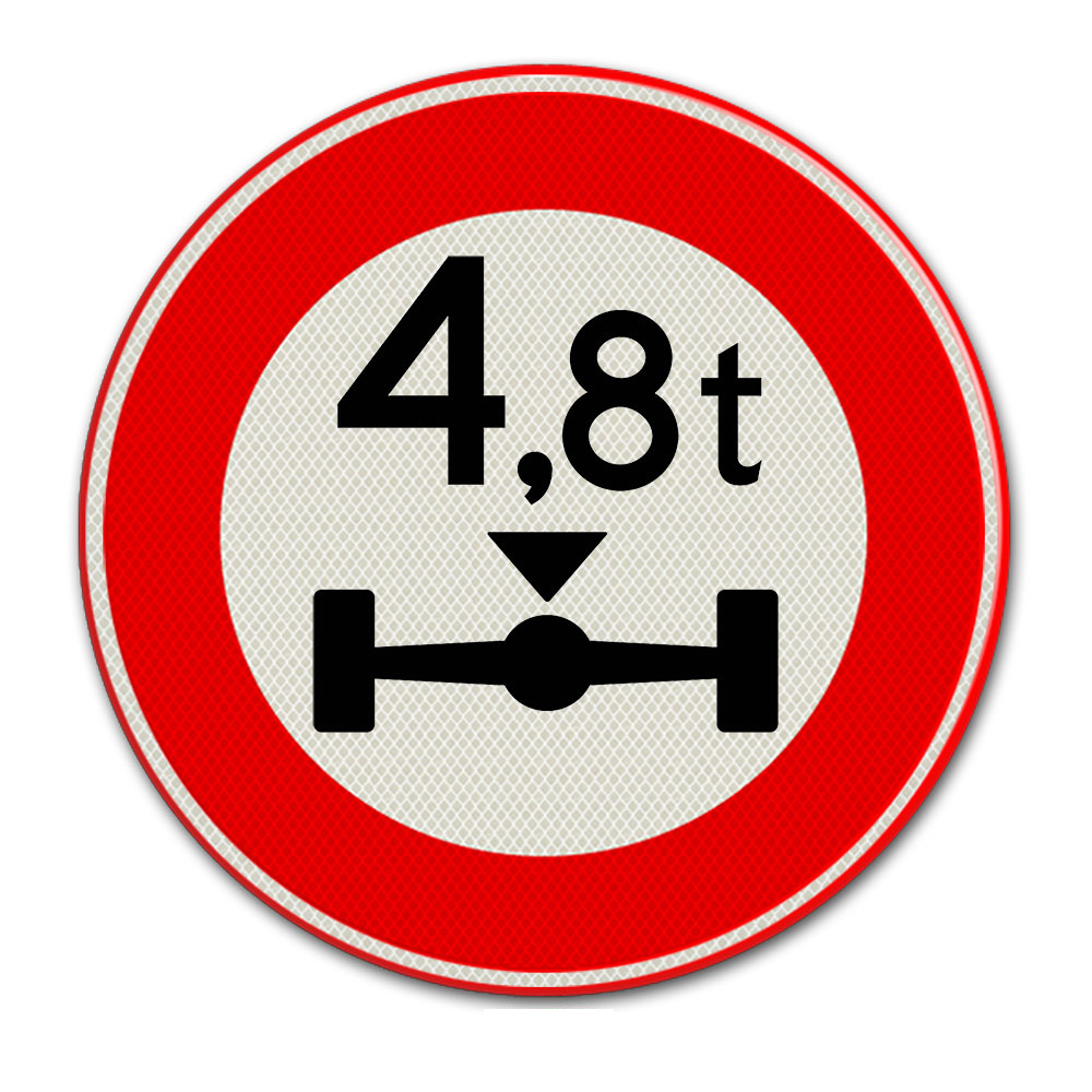 Verkehrszeichen C20 Geschlossen für Fahrzeuge mit einer höheren