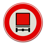 Verkehrszeichen C22 - Geschlossen für Fahrzeuge mit bestimmten gefährlichen Substanzen