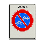 Verkehrszeichen E3-ZB -  Das Abstellen von Fahrrädern und Mopeds ist verboten