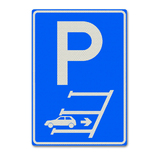 Verkehrszeichen E08 - Achteruit inparkeren