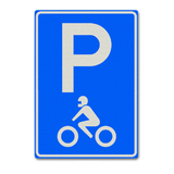 Verkehrszeichen E8-6 - Parken nur für Motorräder