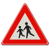 Verkehrszeichen J21- Vorsicht vor Kindern
