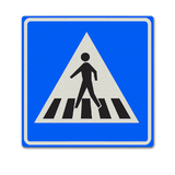 Verkehrszeichen L2 - Zebrastreifen