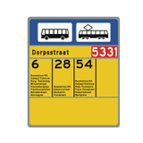 Verkehrszeichen L3 - Bushaltestelle / Straßenbahnhaltestelle