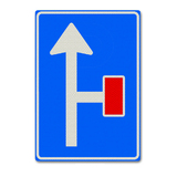 Verkehrszeichen L9-2 - Sackgasse Straßenanzeige