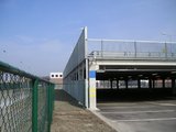 Geländer mit Lamellengitter