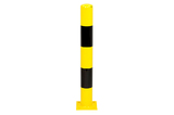 Rammschutz-Poller 114x3,6x1000 mm. gelb schwarz auf Betonboden