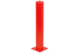 Rammschutz-Poller 159x4,5x1000 mm. rot auf Betonboden