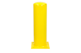 Absperrpoller 219x4,5x750mm. auf Fußplatte gelb