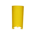 Halbes Säulenschutz ø400, hoch 500, 6mm dicke. Gelb Feuerverzinkt