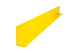 Hoeklijn 200x100x10 mm. verzinkt + kleur 2-laags poedercoating Geel RAL1023, Lengte 2000 mm. 